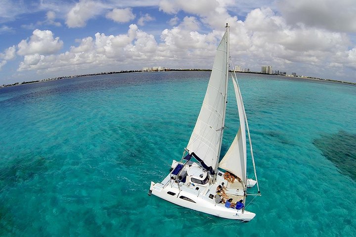VIP Isla Mujeres Sailing: Private Catamaran from Cancun to Isla Mujeres for up to 13 People