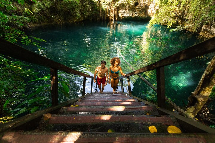 Cancun Extreme Local Adventure: Small-Group Cenote Hopping, Zipline & Tequila Tasting