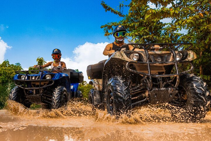 Cancun Extreme Local Adventure: ATV Adventure, Interactive Bridges, Ziplines, Cenote and Lunch