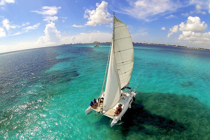 VIP Isla Mujeres Sailing: Private Catamaran from Cancun to Isla Mujeres for up to 13 People