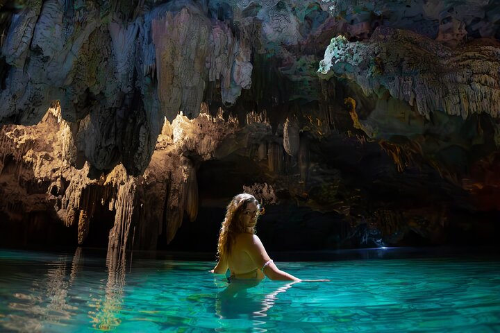 Cancun Extreme Local Adventure: Hidden Cenote Swim: Snorkeling, Sea Turtles and Beachside Lunch